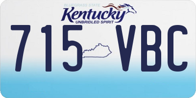 KY license plate 715VBC