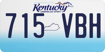 KY license plate 715VBH