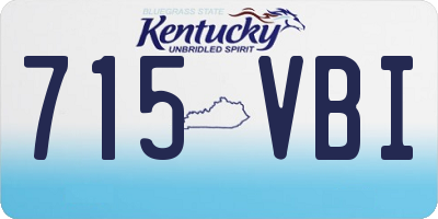 KY license plate 715VBI