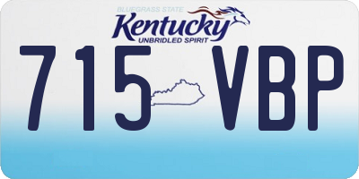 KY license plate 715VBP