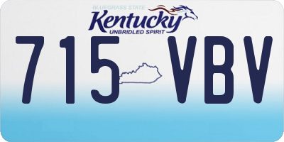 KY license plate 715VBV