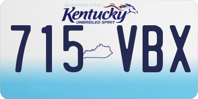 KY license plate 715VBX