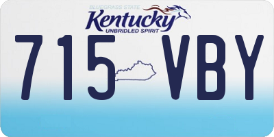 KY license plate 715VBY