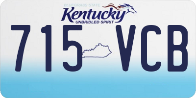 KY license plate 715VCB