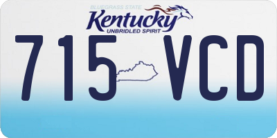 KY license plate 715VCD