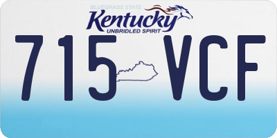 KY license plate 715VCF