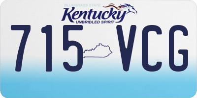 KY license plate 715VCG