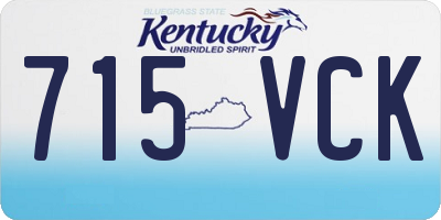 KY license plate 715VCK