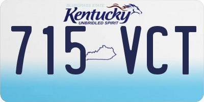 KY license plate 715VCT