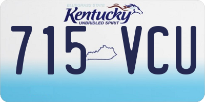 KY license plate 715VCU