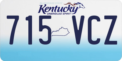 KY license plate 715VCZ