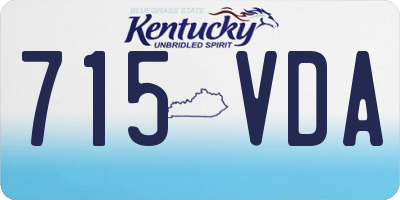 KY license plate 715VDA