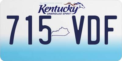KY license plate 715VDF