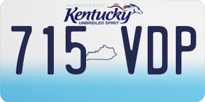 KY license plate 715VDP