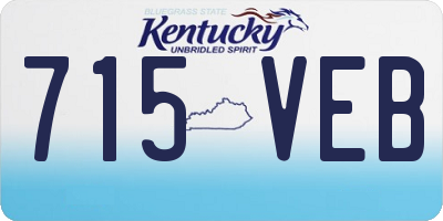 KY license plate 715VEB
