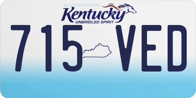 KY license plate 715VED