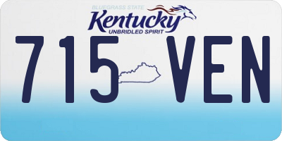 KY license plate 715VEN