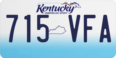 KY license plate 715VFA