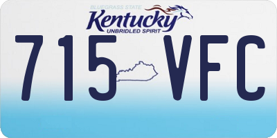 KY license plate 715VFC