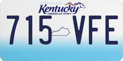 KY license plate 715VFE