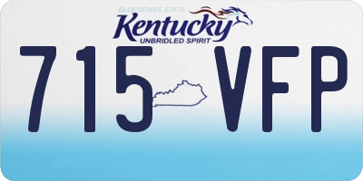 KY license plate 715VFP