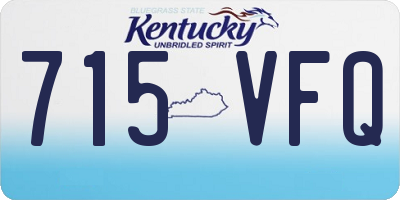 KY license plate 715VFQ
