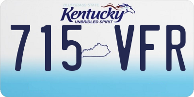 KY license plate 715VFR