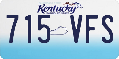KY license plate 715VFS