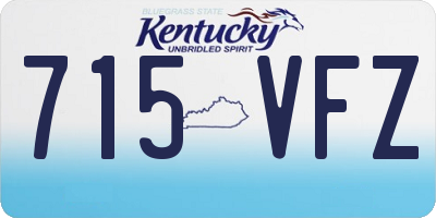 KY license plate 715VFZ