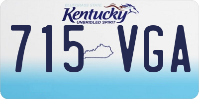 KY license plate 715VGA