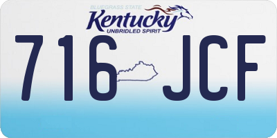 KY license plate 716JCF