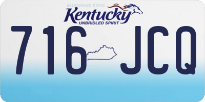 KY license plate 716JCQ