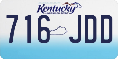 KY license plate 716JDD
