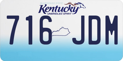 KY license plate 716JDM