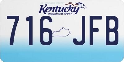 KY license plate 716JFB