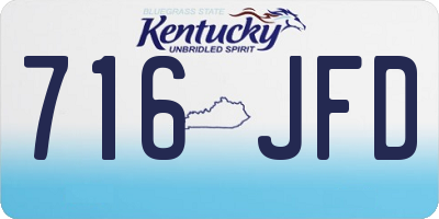 KY license plate 716JFD