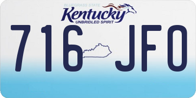 KY license plate 716JFO
