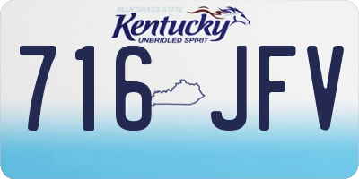 KY license plate 716JFV