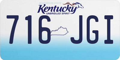 KY license plate 716JGI