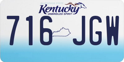 KY license plate 716JGW