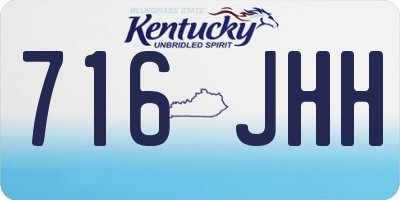 KY license plate 716JHH