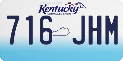KY license plate 716JHM