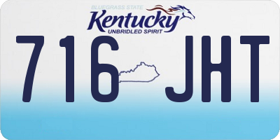 KY license plate 716JHT