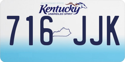 KY license plate 716JJK