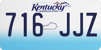 KY license plate 716JJZ