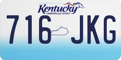 KY license plate 716JKG