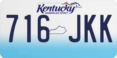 KY license plate 716JKK