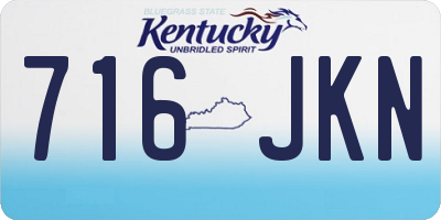 KY license plate 716JKN