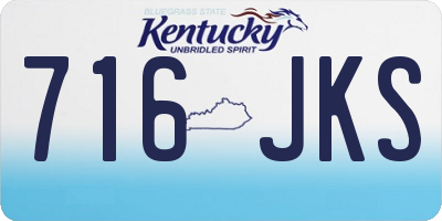 KY license plate 716JKS