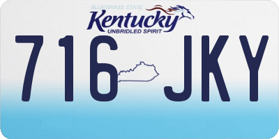 KY license plate 716JKY